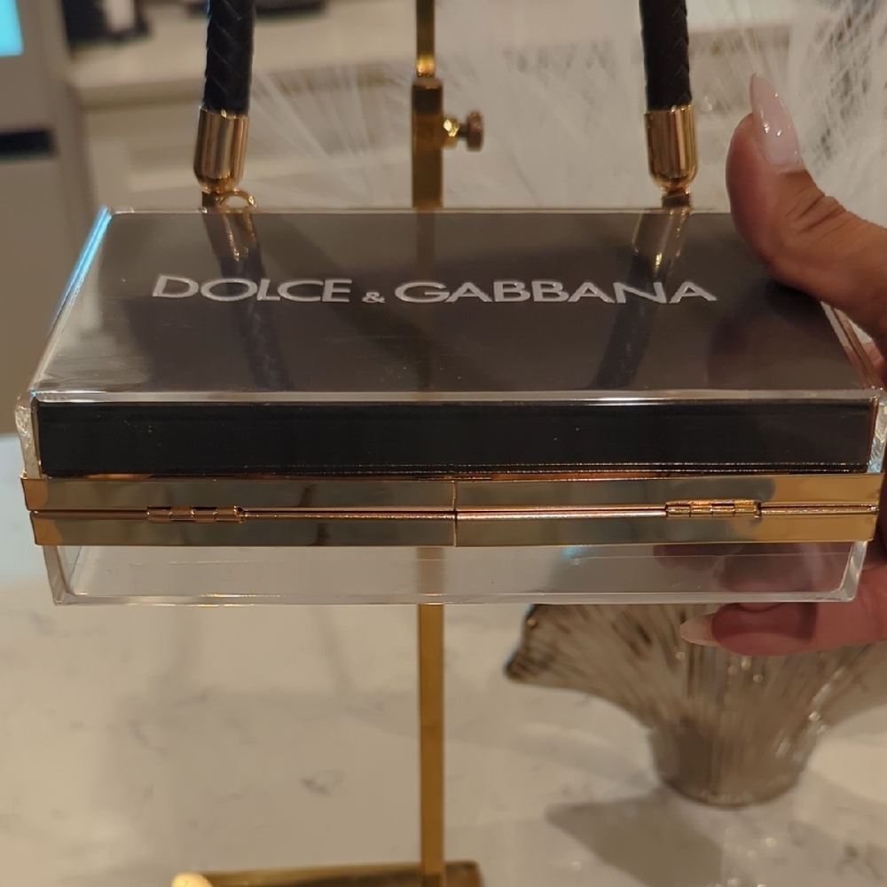 SOLD | Dolce & Gabbana Paper Shopping Bag Upcycled Novelty Clutch - Picture 6 of 6